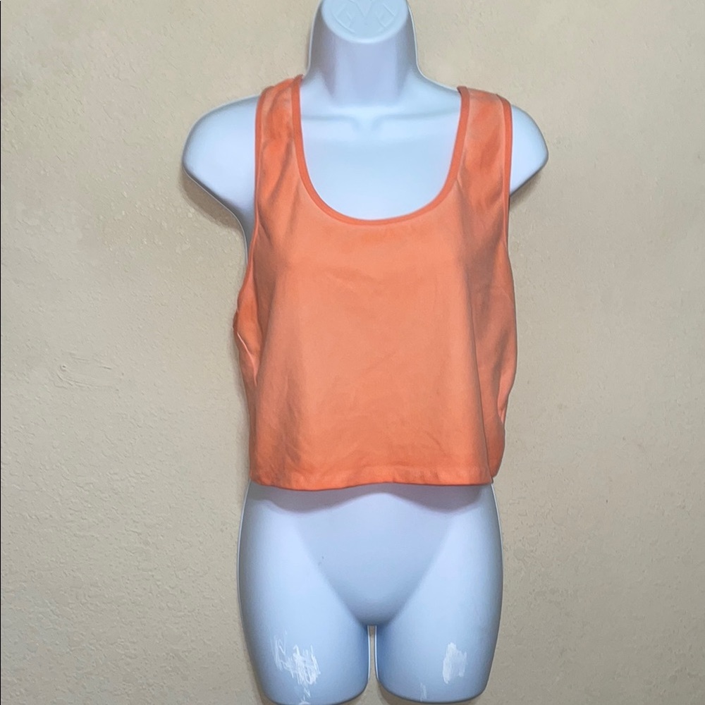 Evolution and creation Orange Sleeveless Women's Top